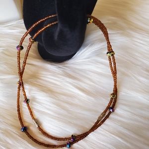 African ankle beads